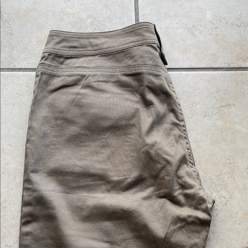 Khaki Button-Fly Pants - Picture 6 of 7